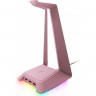 Розовая подставка для наушников с подсветкой RAZER Base Station Chroma -  Quartz RC21-01190200-R3M1